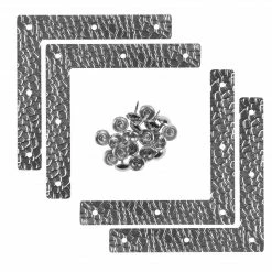 Dritz Textured Campaign Corners, Large, 4 Pc