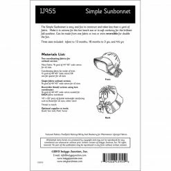Indygo Junction Purses & Accessories Simple Sunbonnet Hat Pattern, PDF Download