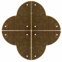 Dritz Smooth Quatrefoil Corners, Large, 4 Pc Campaign Hardware