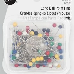 Dritz 1-1/2" Long Ball Point Pins, Assorted, 75 Pc Pins & Accessories