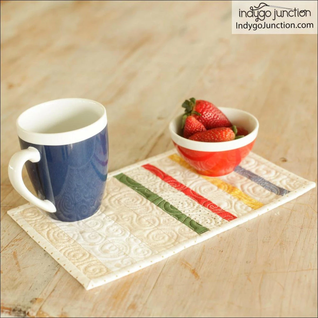 Indygo Junction Bay Blanket Three Piece Quilted Table Collection Pattern, PDF Download 5 Indygo Junction Bay Blanket Three Piece Quilted Table Collection Pattern, PDF Download