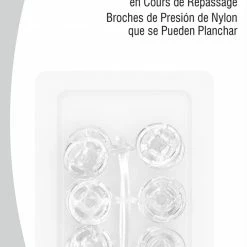 Dritz Iron Safe Nylon Snaps, 6 Sets, Clear