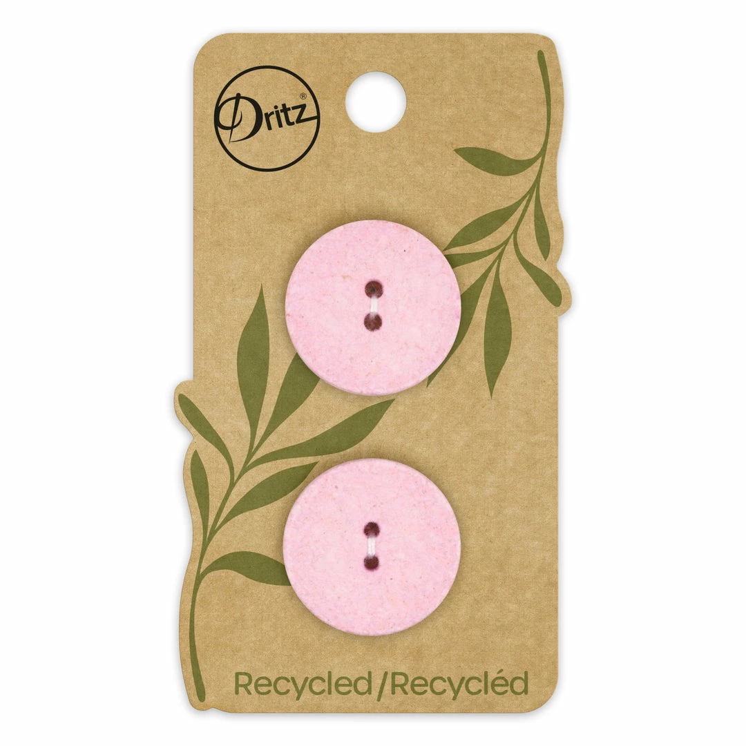 Dritz Recycled Cotton Round Button, 23mm, 2 Pc 24 Dritz Recycled Cotton Round Button, 23mm, 2 Pc