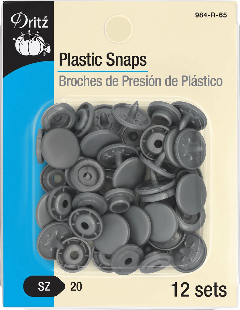 Dritz Plastic Color Snaps, 12 Sets 9 Dritz Plastic Color Snaps, 12 Sets