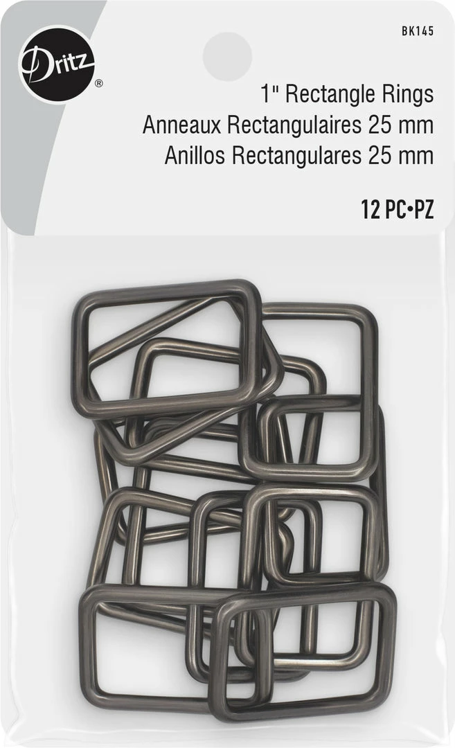 Dritz Bulk Notions 1" Rectangle Rings, 12 Pc 3 Dritz Bulk Notions 1" Rectangle Rings, 12 Pc