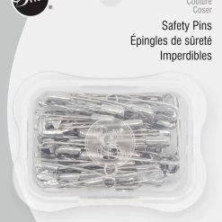 Dritz Safety Pins, Assorted Sizes, Nickel, 50 Pc