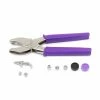 Dritz Fastener Tools Heavy Duty Snap Pliers For 5/8" Snaps, Purple