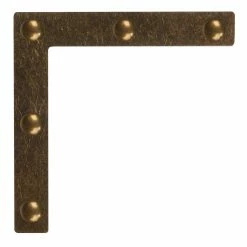 Dritz Smooth Campaign Hardware Corners, Large, 4 Pc