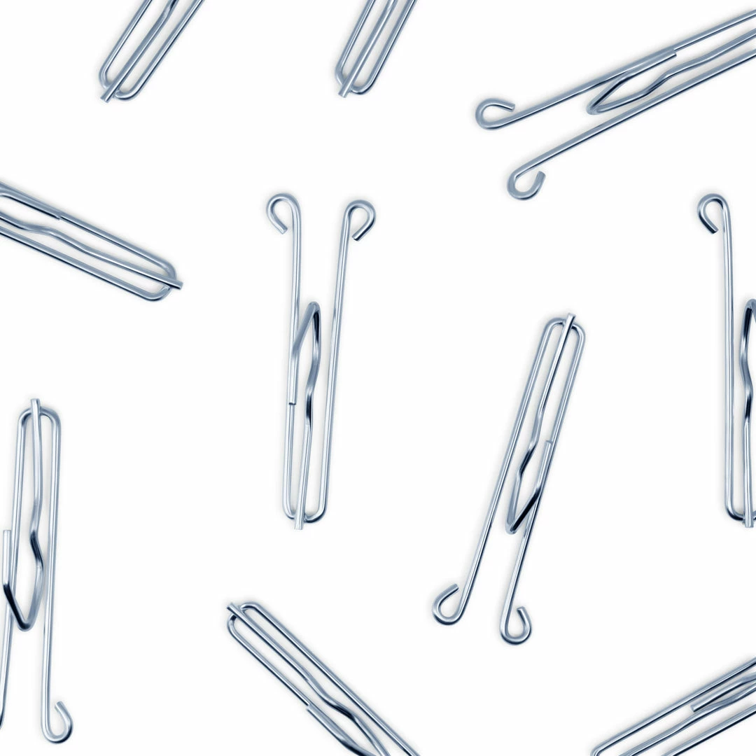 Dritz Drapery Tape, Hooks & Weights Slip-On Hooks, Nickel, 14 Pc 7 Dritz Drapery Tape, Hooks & Weights Slip-On Hooks, Nickel, 14 Pc