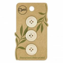 Dritz Recycled Paper Round Button, 18mm, 3 Pc
