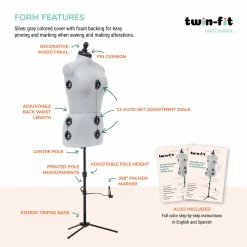 Dritz Twin-Fit Adjustable Dress Form Dress Forms