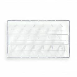 Dritz Machine Accessories Thread Box For Spools And Bobbins, Clear