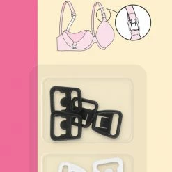 Dritz Nursing Bra Clips, Black & White, 4 Sets