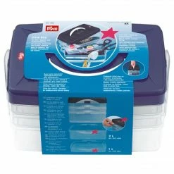 Prym Sewing Baskets & Storage Click Box, Clear