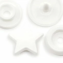Dritz Plastic Color Star Snaps, 12 Sets, White 9 Dritz Plastic Color Star Snaps, 12 Sets, White