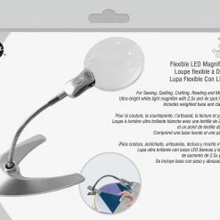 Dritz Flexible Tabletop LED Magnifier