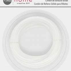 Dritz Weltfill Solid Filler Cord, White, 6 Yd