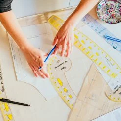 Dritz Design Ruler Trio, 3 Sewing Rulers, Clear