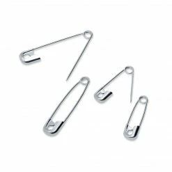 Dritz Safety Pins, Assorted Sizes, Nickel, 50 Pc 9 Dritz Safety Pins, Assorted Sizes, Nickel, 50 Pc