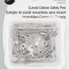 Dritz 1-1/16" Curved Coiless Safety Pins, 50 Pc Pins, Needles & Tacks