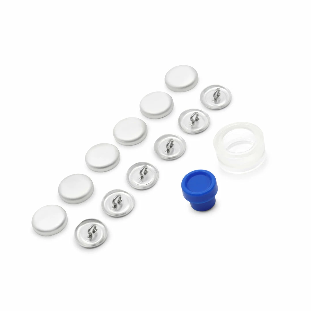 Dritz Cover Button Kit, Nickel 16 Dritz Cover Button Kit, Nickel