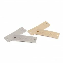 Dritz Metal Labels, Assorted, 4 Pc Lettering & Embellishments