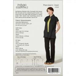 Indygo Junction Mandarin Vest Pattern Apparel