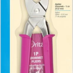 Dritz Grommet Pliers For 3/8" Grommets, Pink Eyelets, Grommets & Rivets