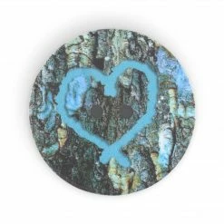 Dritz Buttons & Cover Buttons Sustainable Coconut Round Heart Button, 30mm