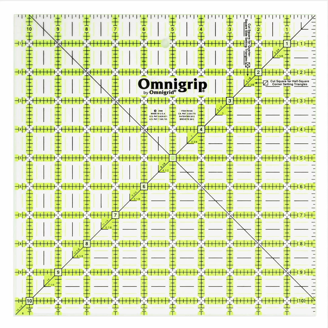 Omnigrid Non-Slip Square Ruler Value Pack (6-1/2", 8-1/2", 10-1/2") 7 Omnigrid Non-Slip Square Ruler Value Pack (6-1/2", 8-1/2", 10-1/2")