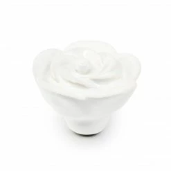 Dritz Ceramic Flower Knob, White 8 Dritz Ceramic Flower Knob, White