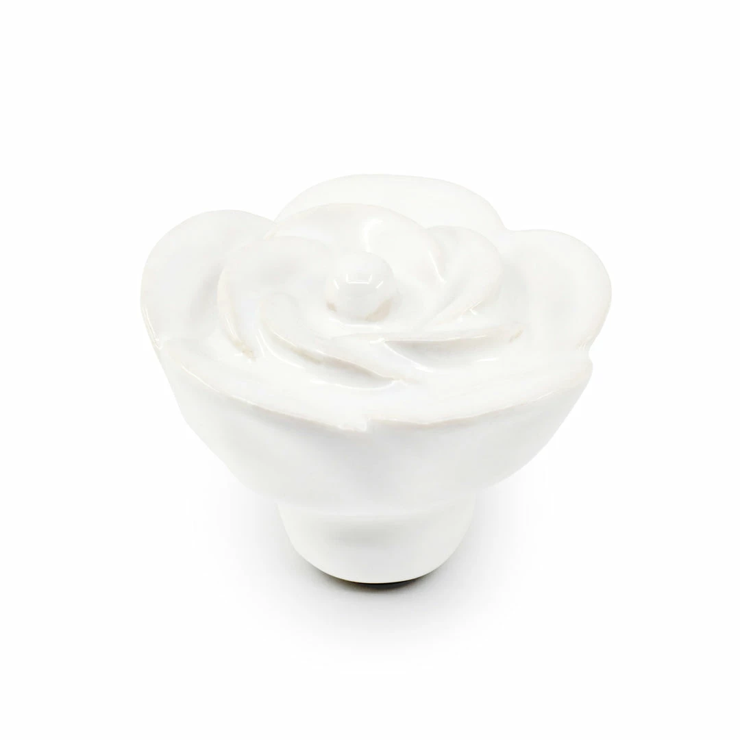 Dritz Ceramic Flower Knob, White 5 Dritz Ceramic Flower Knob, White