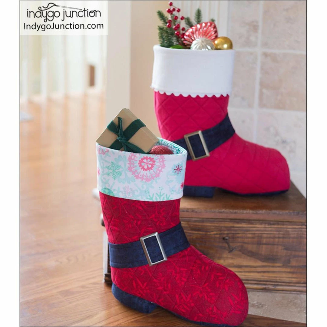 Indygo Junction Holiday Santa's Stand-Up Christmas Stocking Pattern 5 Indygo Junction Holiday Santa's Stand-Up Christmas Stocking Pattern