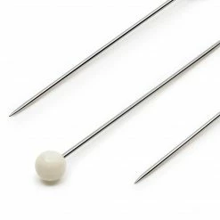 Dritz Pins & Accessories 1-1/2" Long Color Ball Pins, White, 250 Pc