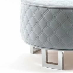 Dritz Industrial Metal Legs, Nickel, 2 Pc Furniture Legs & Feet