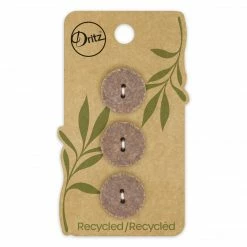 Dritz Buttons & Cover Buttons Recycled Cotton Round Button, 18mm, 3 Pc