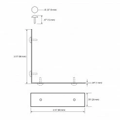 Dritz Smooth Right Angle Corners, Large, 4 Pc