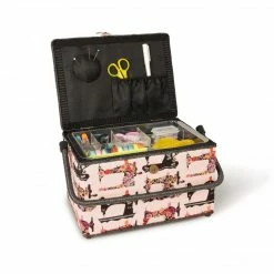 Dritz Rectangular Sewing Basket, Large