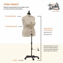 Dritz Dress Forms My Double Designer Adjustable Dress Form