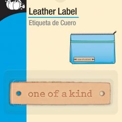 Dritz Rectangle Leather Label Lettering & Embellishments