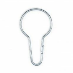 Dritz Shower Curtain Rings, Nickel, 12 Pc