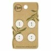 Dritz Recycled Corozo Round Button, 15mm, Light Gray, 4 Pc Buttons & Cover Buttons