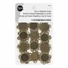 Dritz 3/4" Magnetic Sew-On Snaps, 12 Sets, Antique Brass Bulk Notions