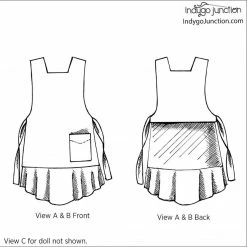 Indygo Junction Aprons Dressed Alike Mother, Daughter, Doll Apron Patterns