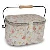 Dritz Oval Sewing Basket With Metal Handle, Large Sewing Baskets & Storage