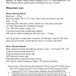 Indygo Junction Winter Skating Pillow And Warm Woolen Mittens Pattern