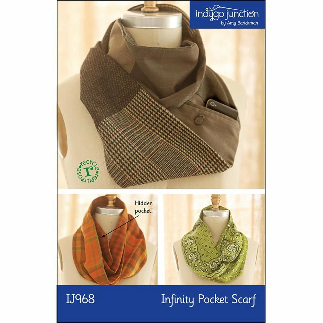 Indygo Junction Purses & Accessories Infinity Pocket Scarf Pattern 3 Indygo Junction Purses & Accessories Infinity Pocket Scarf Pattern