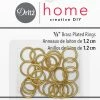 Dritz Curtain Grommets & Rings 1/2" Brass Plated Rings, 24 Pc