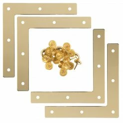Dritz Smooth Campaign Hardware Corners, Large, 4 Pc
