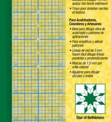 Dritz Quilters See-Thru Drafting Ruler